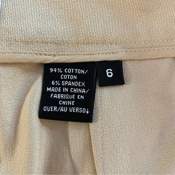 Saks Fifth Avenue Sport Women’s Dress Pants Size 6 Beige Pleated High Rise - Picture 6 of 13